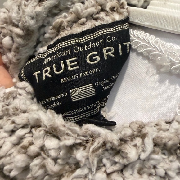 True Grit Crème  Teddy Jacket - Picture 8 of 8